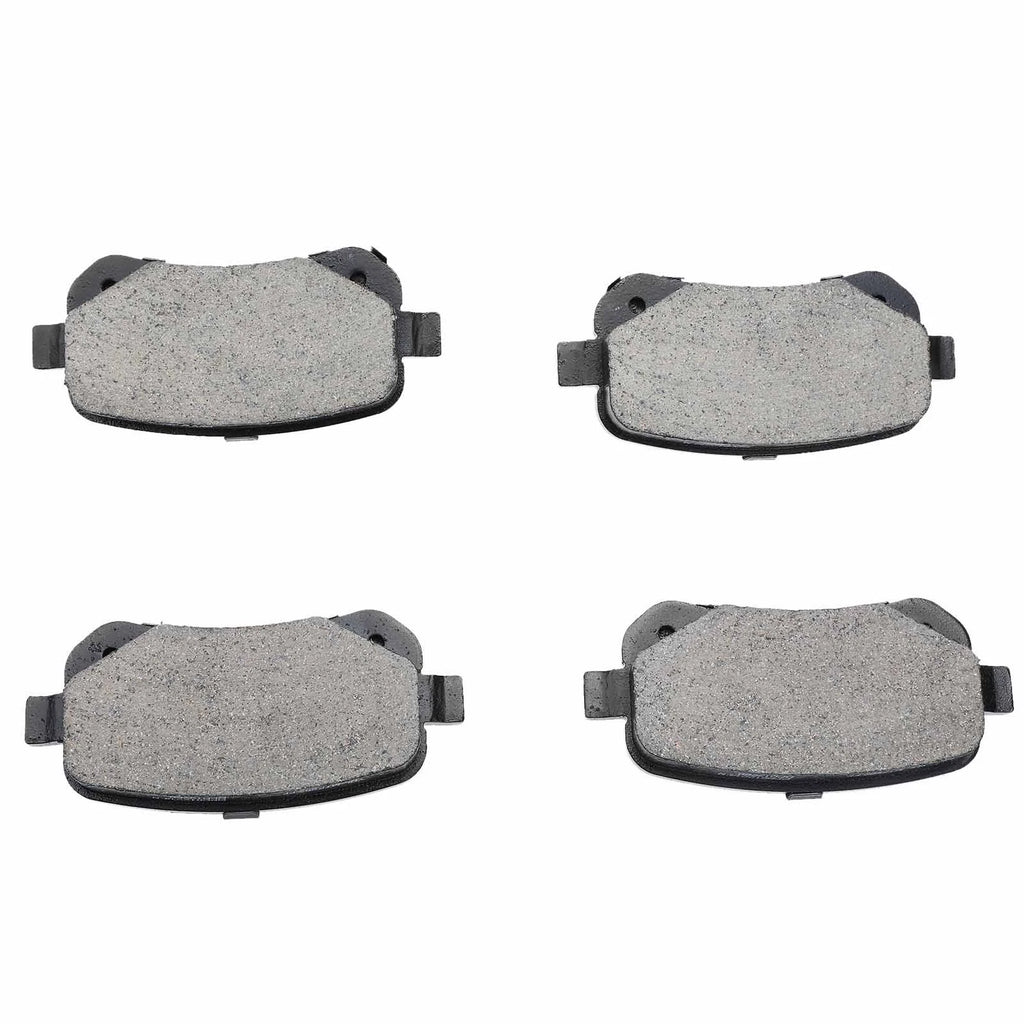 Set of 4 Rear Ceramic Brake Pads for Dodge Grand Caravan (2008–2012)