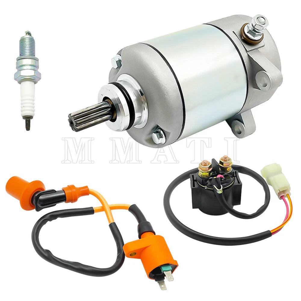 Starter Motor & Solenoid Relay Kit for Honda Recon 250 (2005–2022) 31200-HM8-003