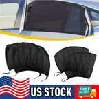 Set of 4 Window Sun Shade Covers for Car (UV Protection)