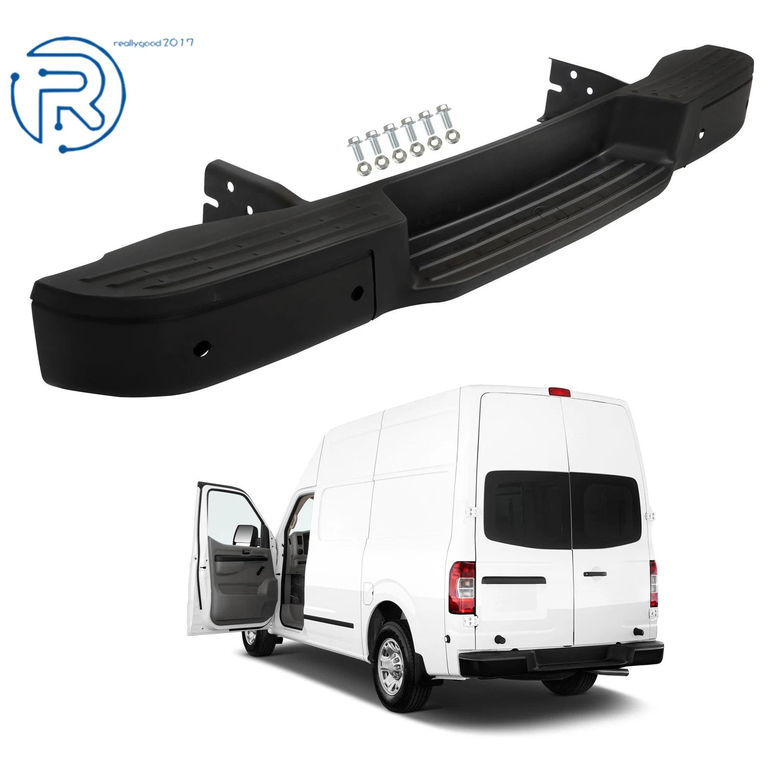 Step Replacement Rear Bumper for Nissan NV1500 NV2500 (2012–2021)