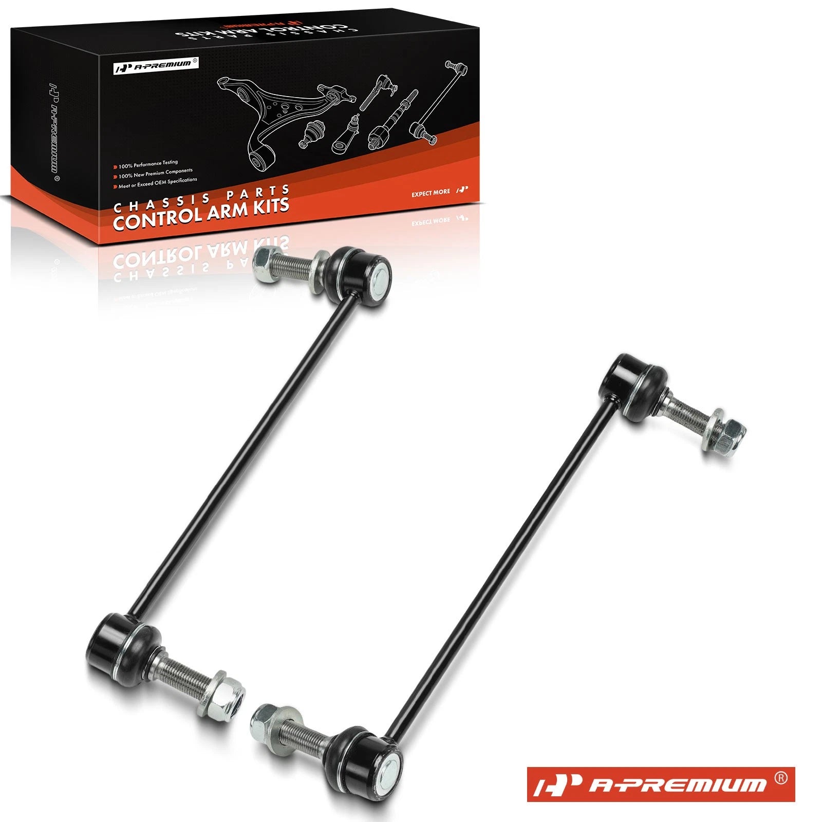 2X Front Sway Bar Link for Ford Taurus Flex (2010–2019) Lincoln MKS MKT