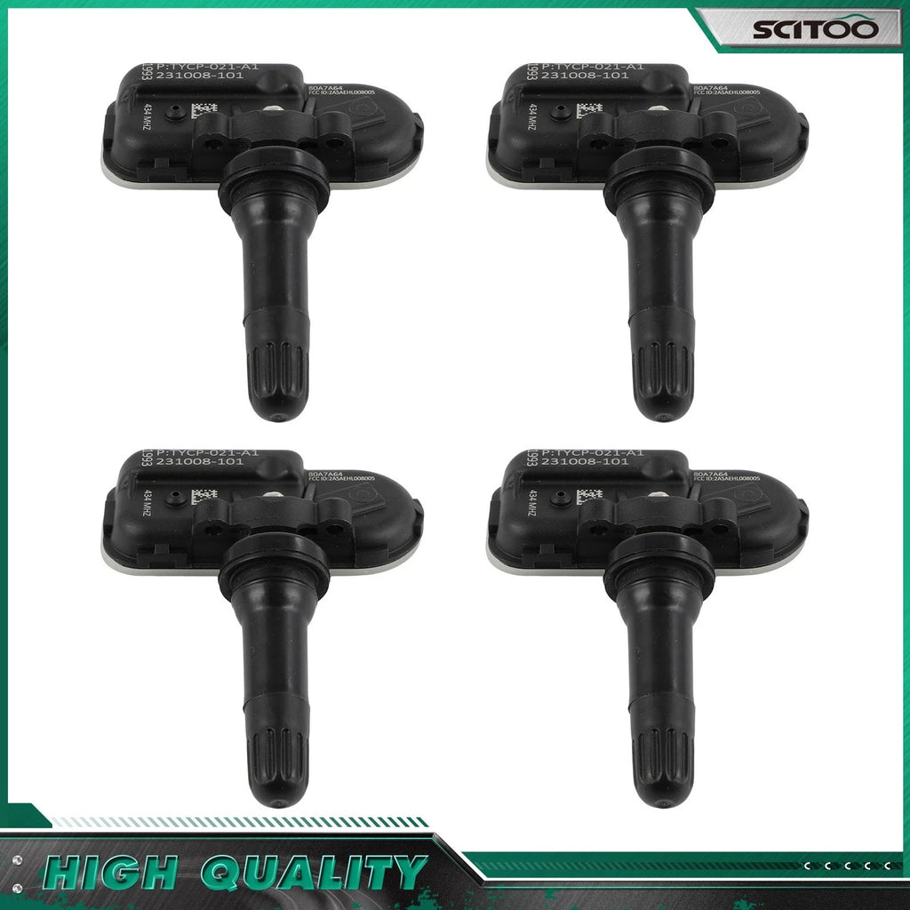 Set of 4 TPMS Tire Pressure Sensors for Jeep Ram 1500-3500 (2014–2018) 68249197AA