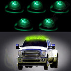 5pcs Cab Top Marker Light Smoke + 5050 12V 194 LED Bulb for Dodge (1994–1998)