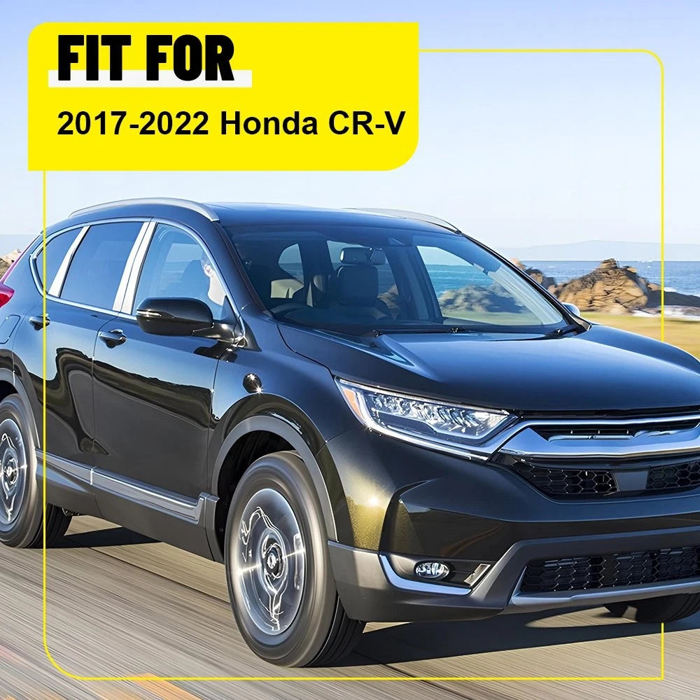 Set of 4 Window Door Pillar Trim Covers for Honda CR-V (2017–2022)