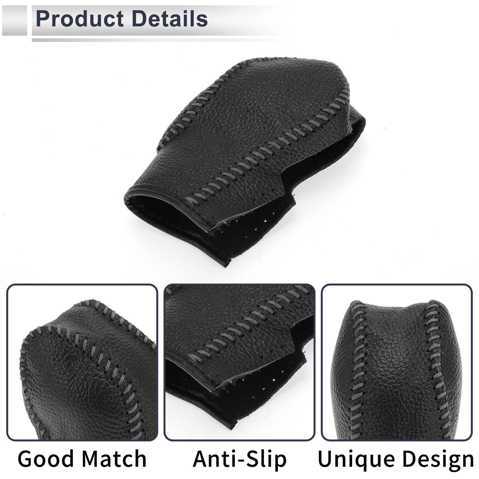 Gear Shift Knob Cover   - Pebbled Black