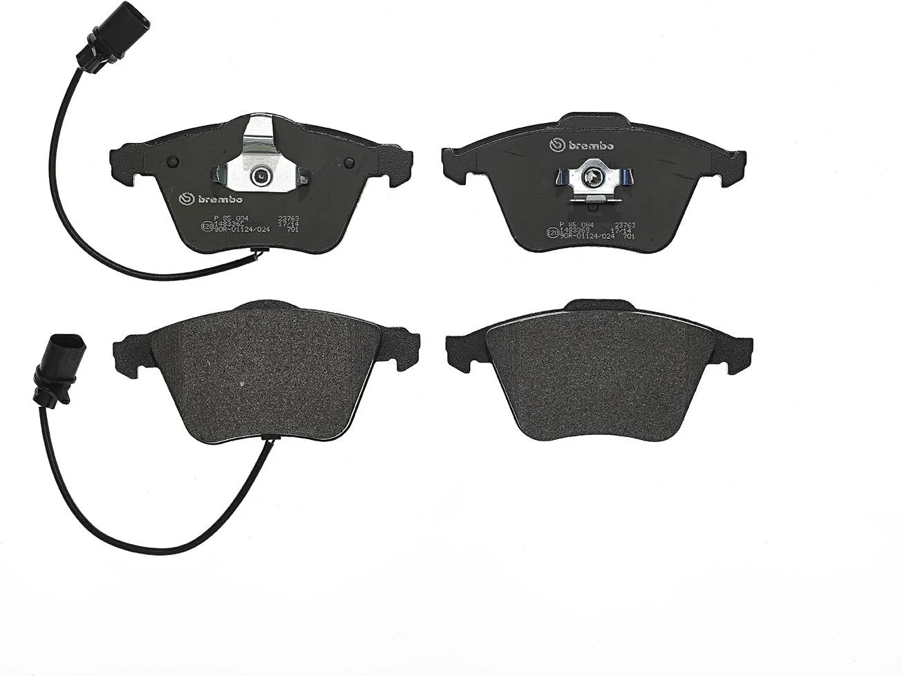 Set of 4 Brembo Front Low-Met Brake Pads & Wear Sensors for Audi A4 A6 Quattro S4