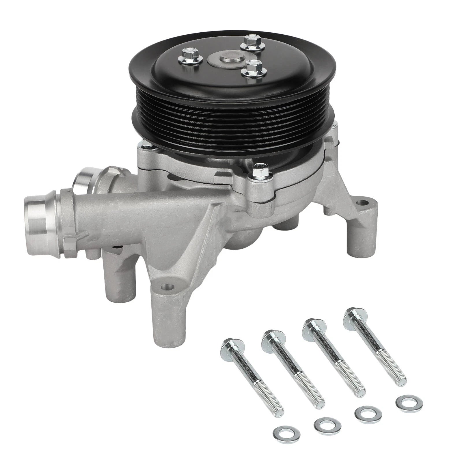 Water Pump with Housing & Pulley for Ford F-250/350/450/550 Super Duty (2003-2016)