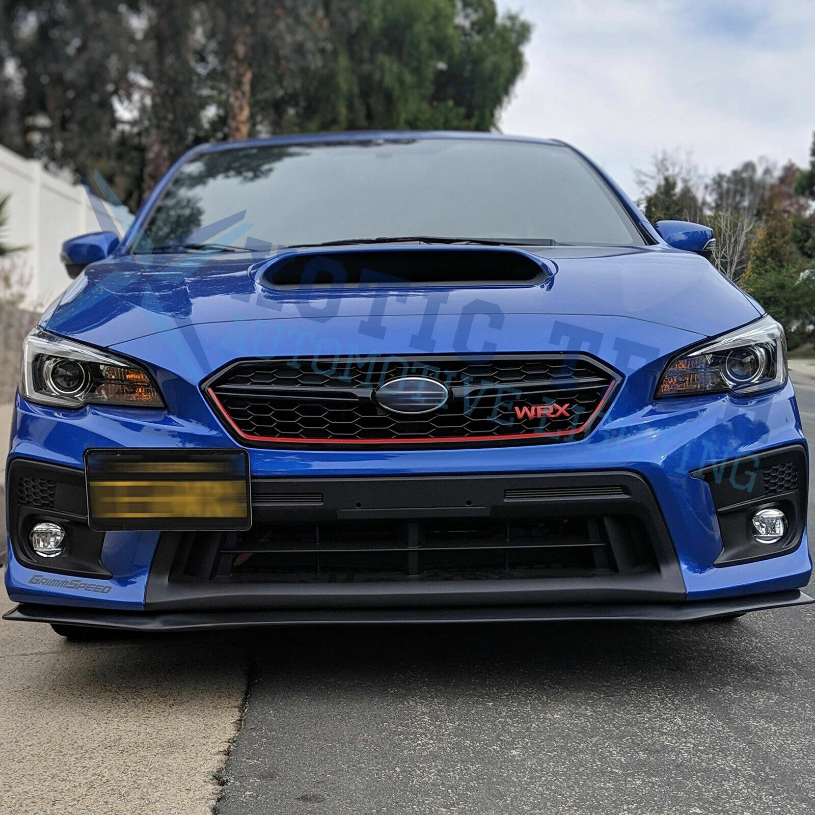 Red Front Grille Pinstripe Vinyl Decal for Subaru WRX STI (2018-2020)