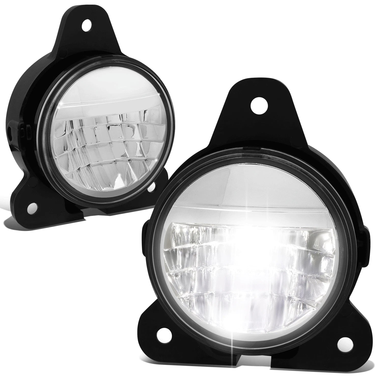 Chrome Housing Full LED Fog Light Lamp Assembly for Volvo VNR 300 400 640 (2018–2020)