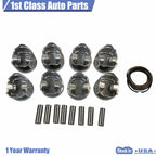 Set of 8 Pistons & Rings for GMC Yukon Sierra Chevrolet Tahoe Silverado (1999–2004)