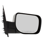 Manual Mirror for Nissan Titan (2004–2015) Passenger Side Folding Black