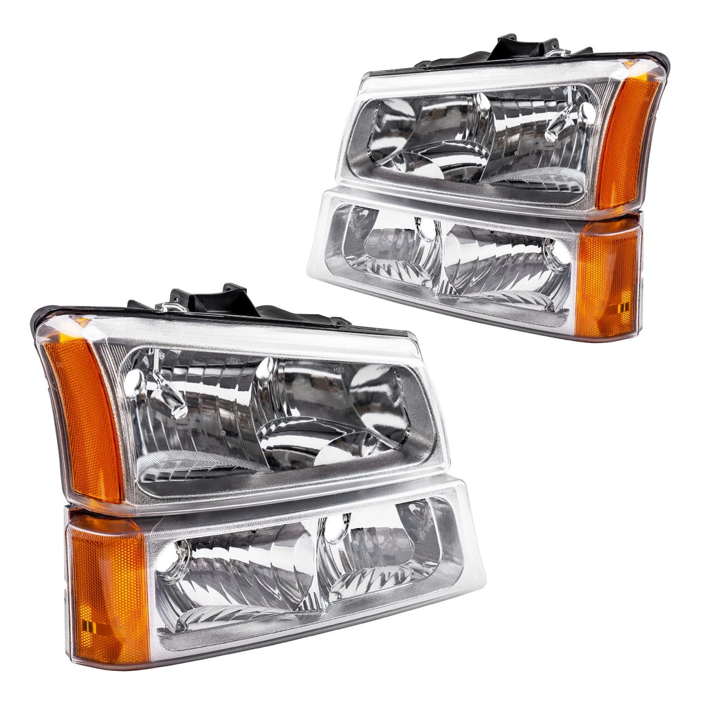 Headlight Assembly Set for Chevrolet Silverado 1500 2500HD (2003–2007)