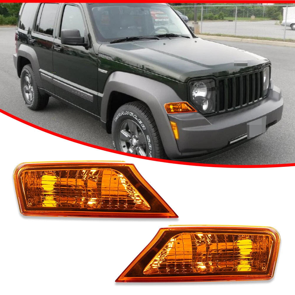 Amber Fender Mounted Corner Parking Signal Light for Jeep Liberty (2008–2012)