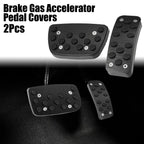 2 x Car Brake Gas Accelerator Pedal Covers for Toyota Camry (2012-2017) Black