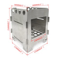 Folding Wood Stove Pocket Alcohol Stove for Camping Backpacking