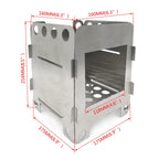 Folding Wood Stove Pocket Alcohol Stove for Camping Backpacking