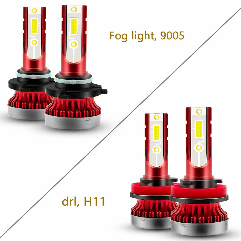 Xenon White LED Daytime Running Light & Fog Light Bulbs for Acura TSX (2009-2014)