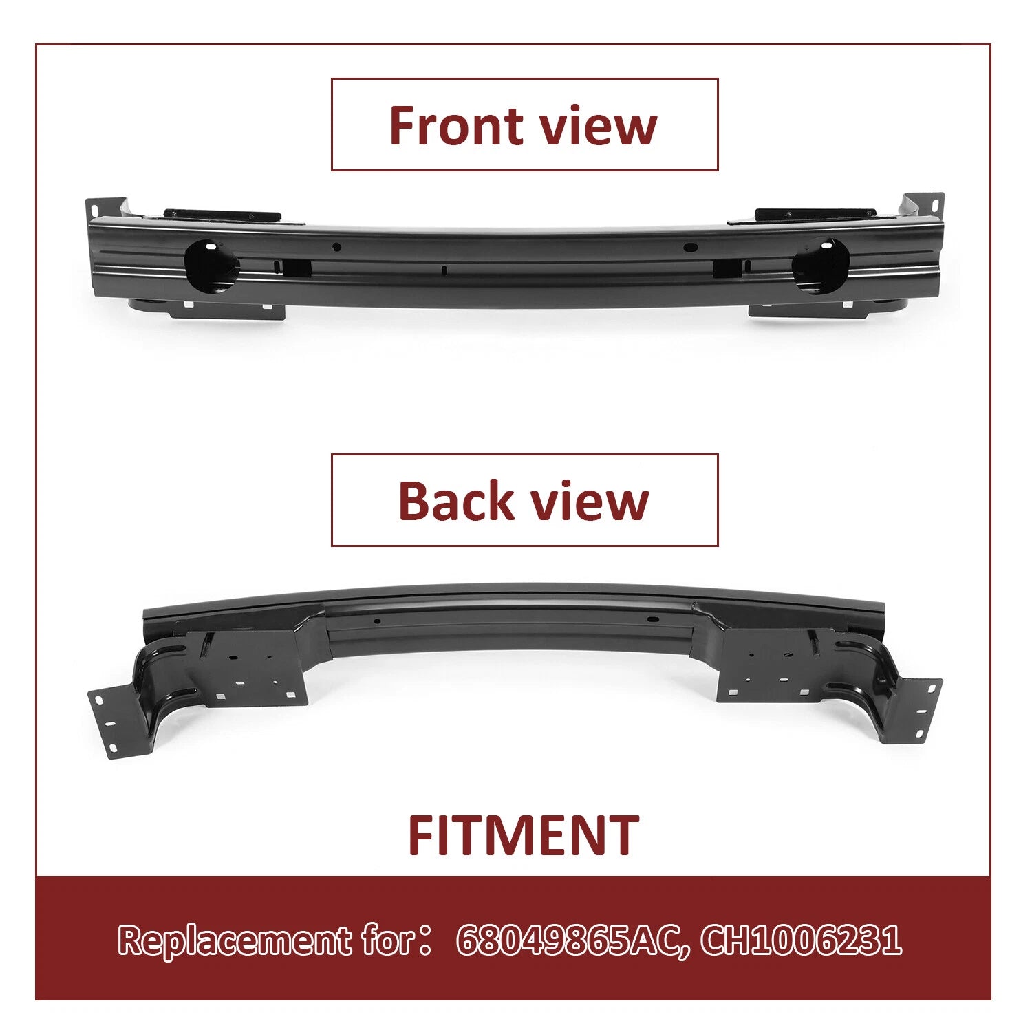 Front Bumper Reinforcement for Ram 1500 (2009–2012)