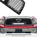 Upper Black Mesh Grille Insert with LED for Dodge Ram 1500 (2009-2012)