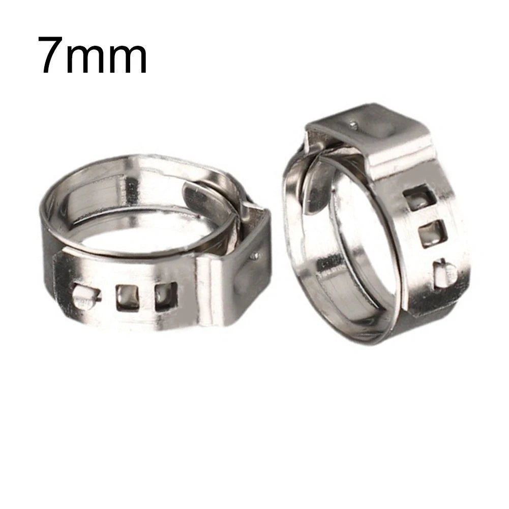 25pcs Stainless Steel Hose Clamps for DIY and Repair Projects