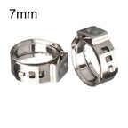25pcs Stainless Steel Hose Clamps for DIY and Repair Projects