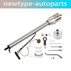 32" Stainless Steel Tilt Steering Column & Adapter for Universal Fit (No Key)
