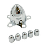 Wheel Hub Caps Chrome Spider Bullet Front Pair for Ford F-150 (2004–2020)