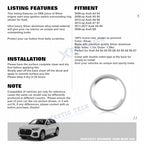 Engine Start Button Ring Cover Trim for Audi A4 A5 Q5 (2009-Up)