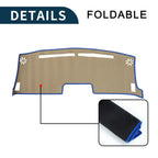 Dashboard Cover Mat for Nissan Moco MG33S (2012–2018) Black Blue Set of 1