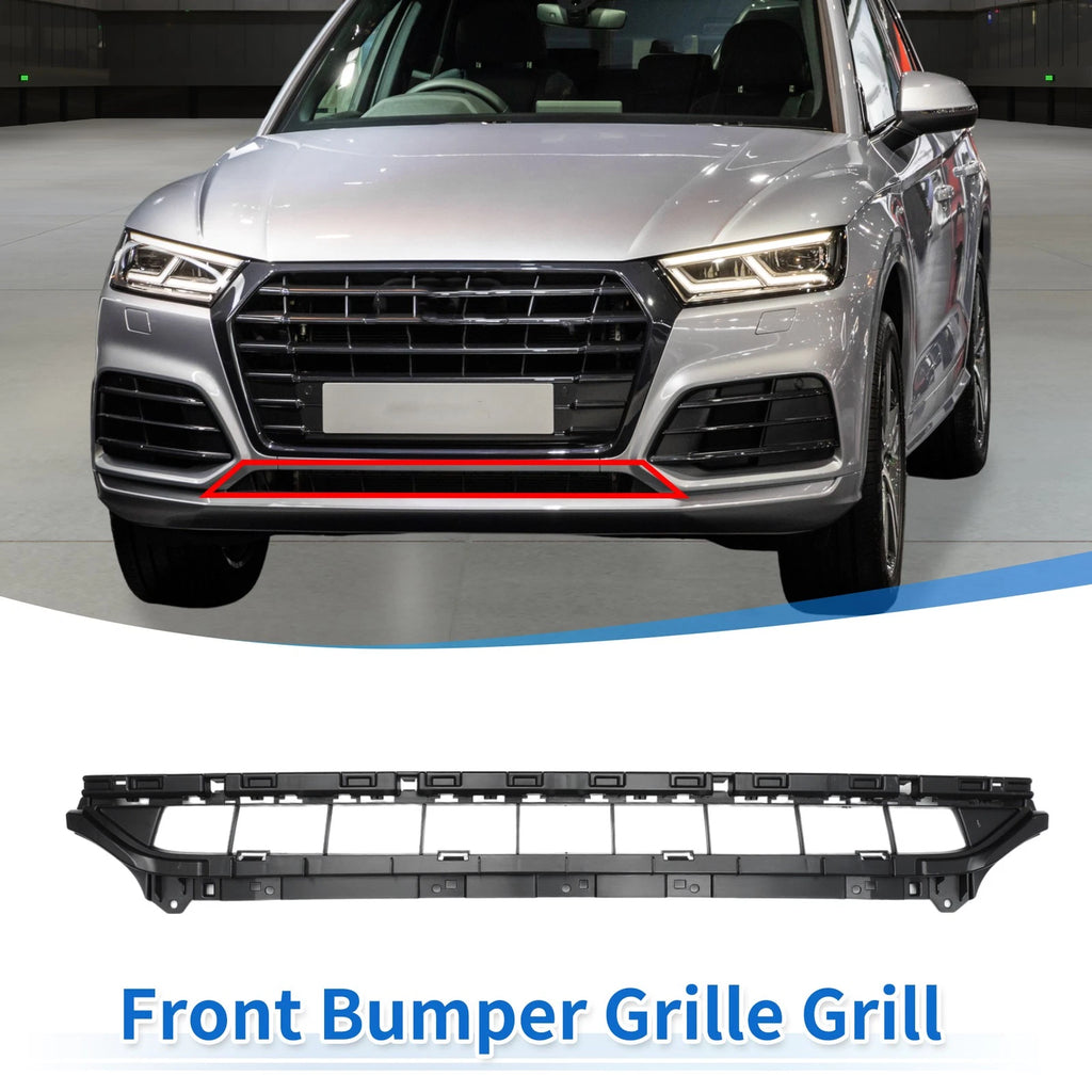 Front Lower Bumper Grille for Audi Q5L (2018–2020) Black Sport Facelift