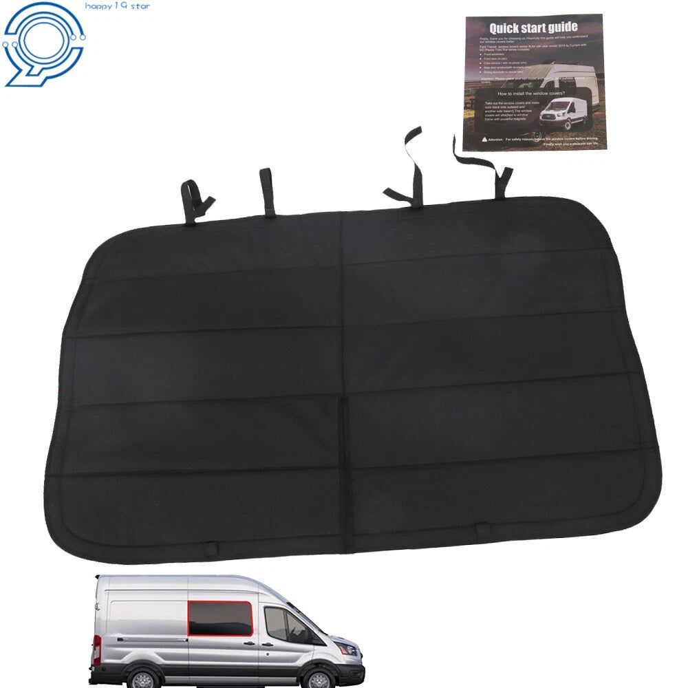 Set of 4 Insulated Blackout Window Covers for Ford Transit Van (2016–2019)
