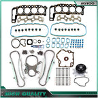 Head Gasket Bolt Set, Water Pump, Timing Chain Kit for Dodge Dakota (2000–2001)