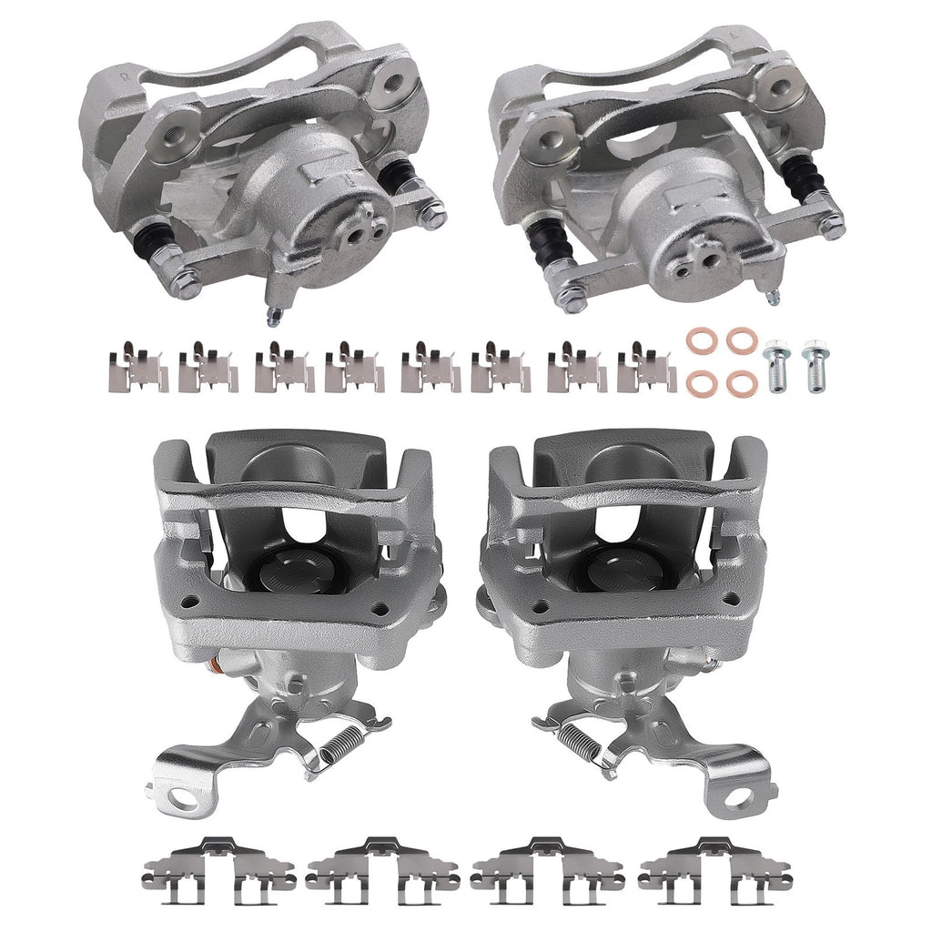 4X Brake Caliper Assembly for Toyota Corolla, Pontiac Vibe (2003–2008) 19-B3797 19-B3798