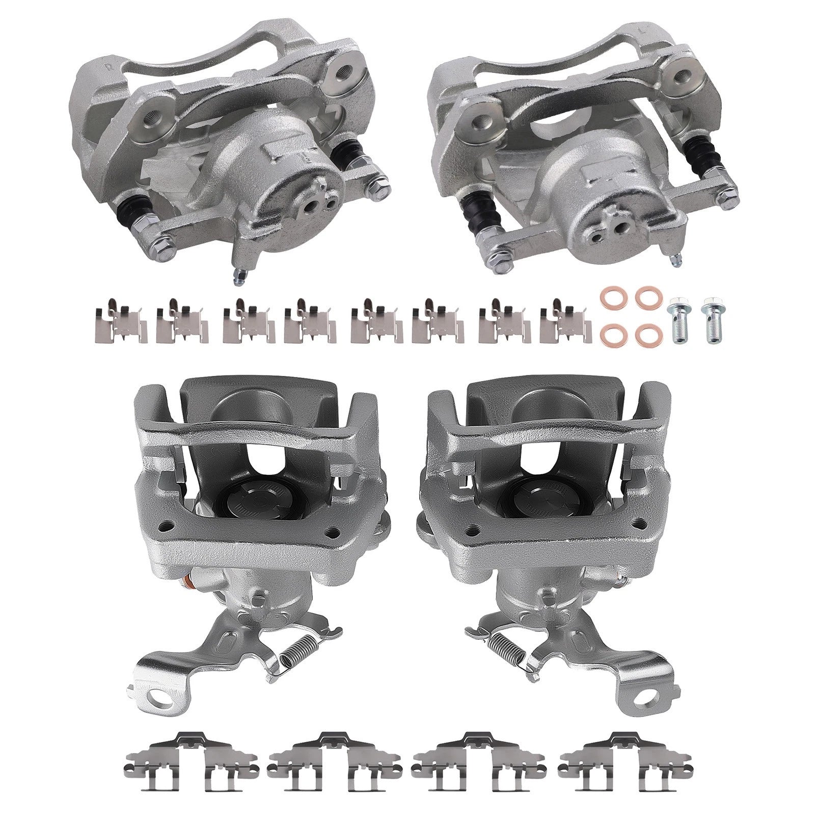 4X Brake Caliper Assembly for Toyota Corolla, Pontiac Vibe (2003–2008) 19-B3797 19-B3798