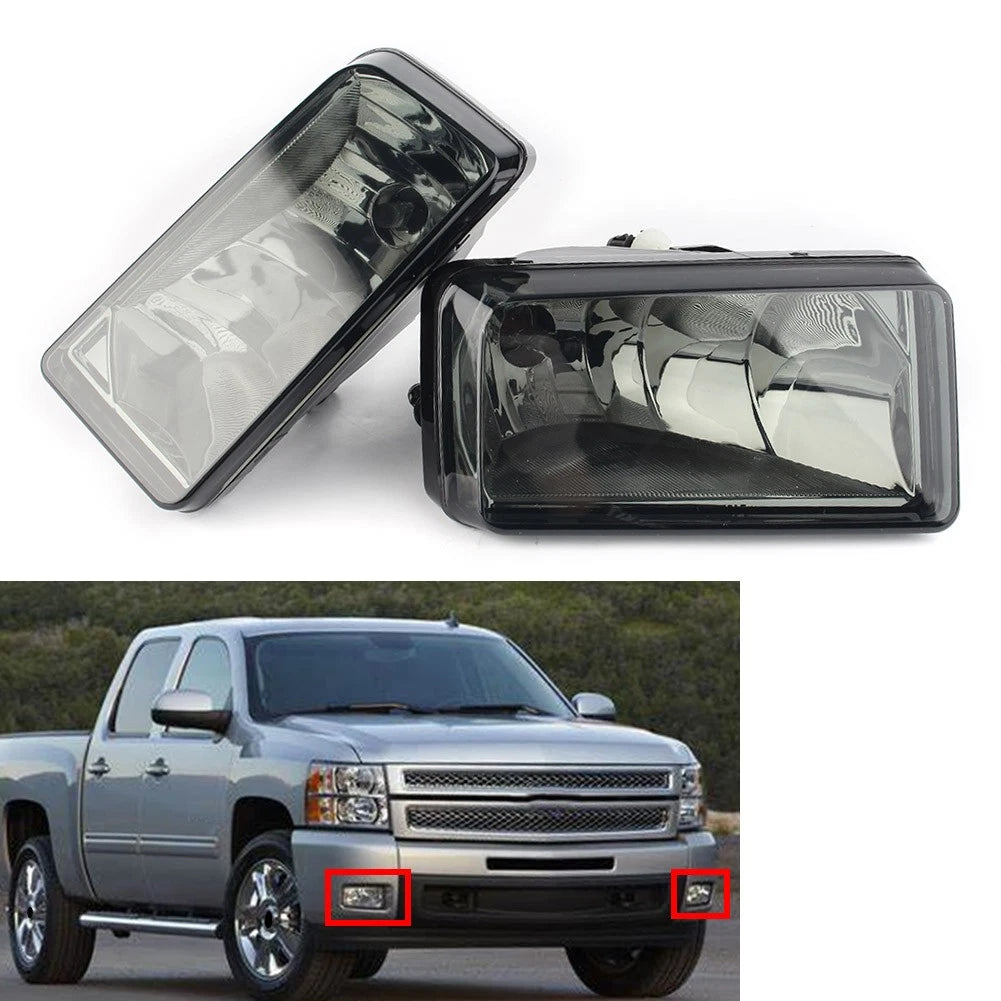 Smoke Fog Lights for Chevy Silverado Tahoe Suburban Avalanche (2007–2013)