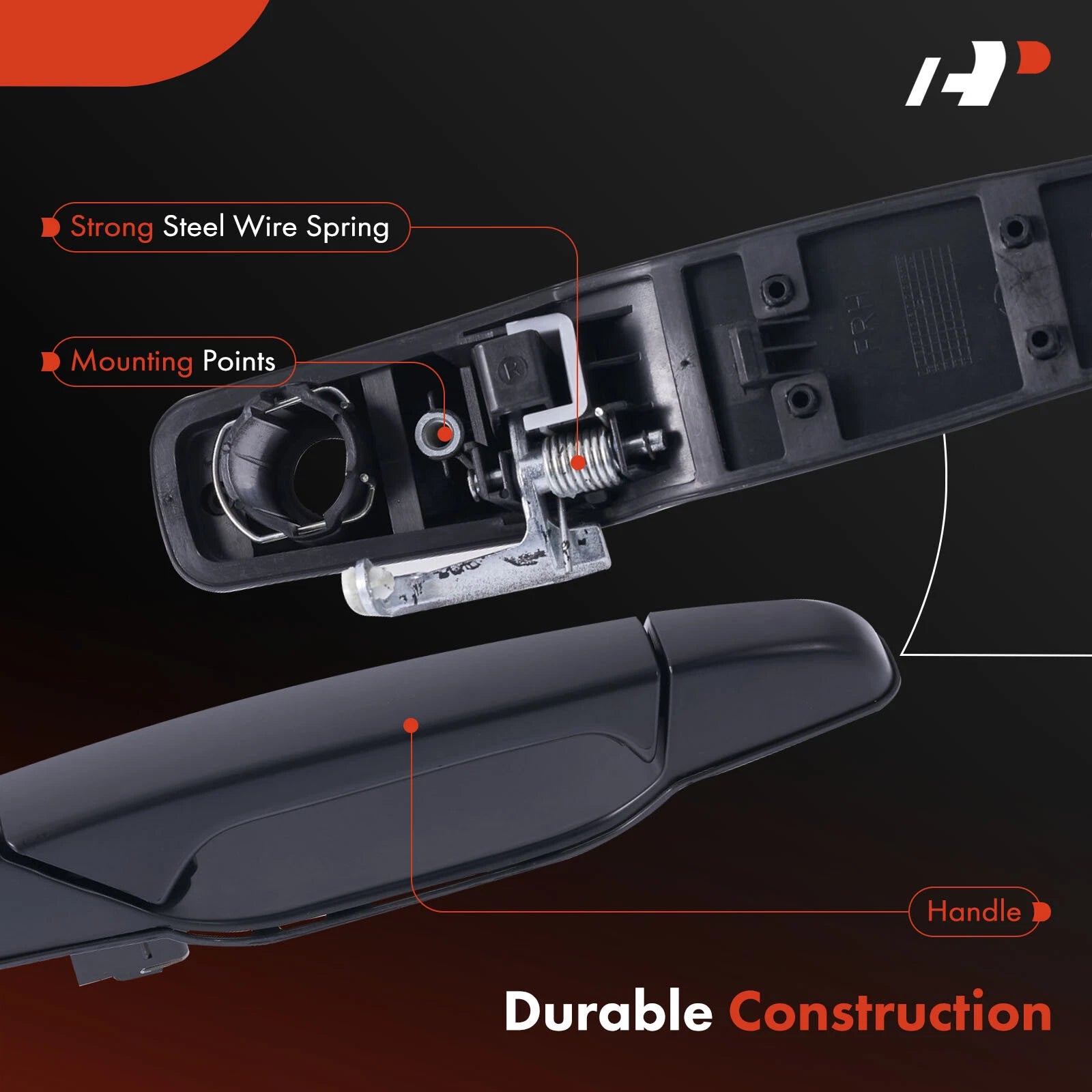Front Right Exterior Door Handle for Chevy Silverado 1500 (2007-2014)