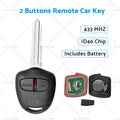Complete Remote Control Key for Mitsubishi Triton Pajero Lancer