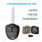 Complete Remote Control Key for Mitsubishi Triton Pajero Lancer