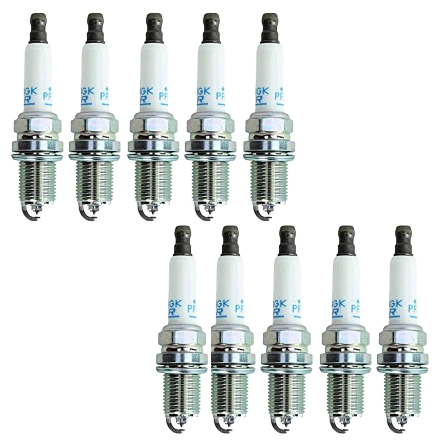 Set of 10 NGK Laser Platinum Spark Plugs for Audi R8 5.2 V10 (2009–2010)