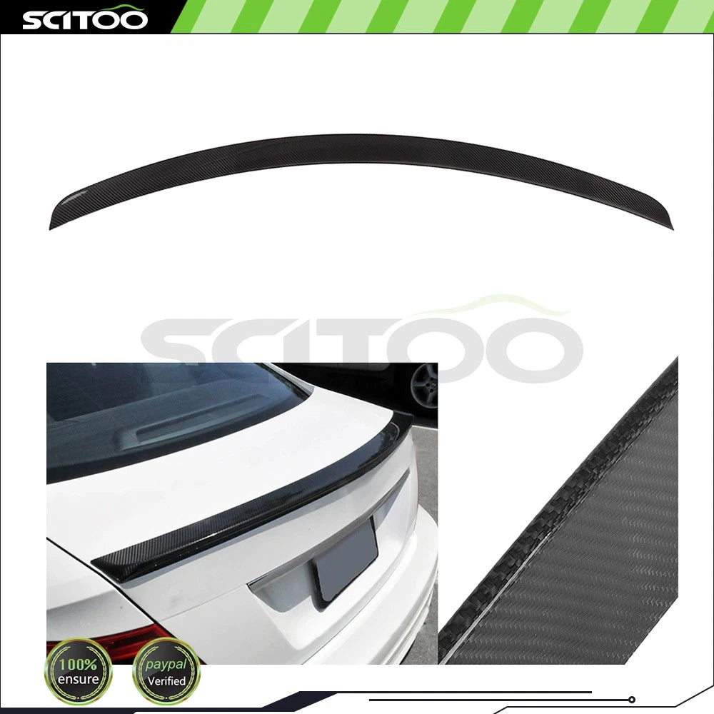 AMG Style Rear Spoiler for Mercedes W204 C-Class Sedan (2008–2014) Full Carbon Fiber