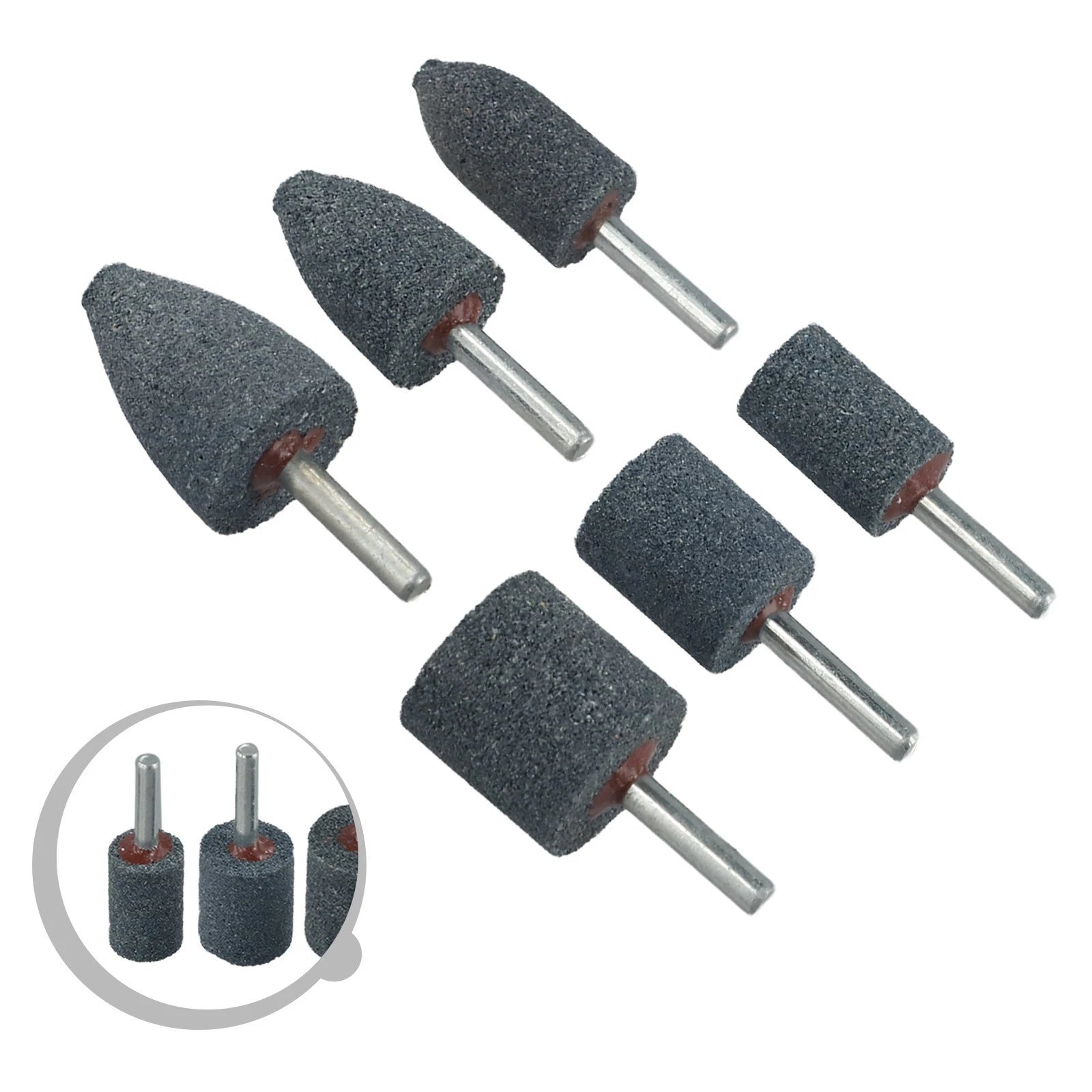 Set of 4 Abrasive Mounted Stones for Jewelry Processing