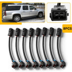 8PCS Injector Connectors for Cadillac Chevrolet GMC Hummer (2002–2007) 95300-08 EV