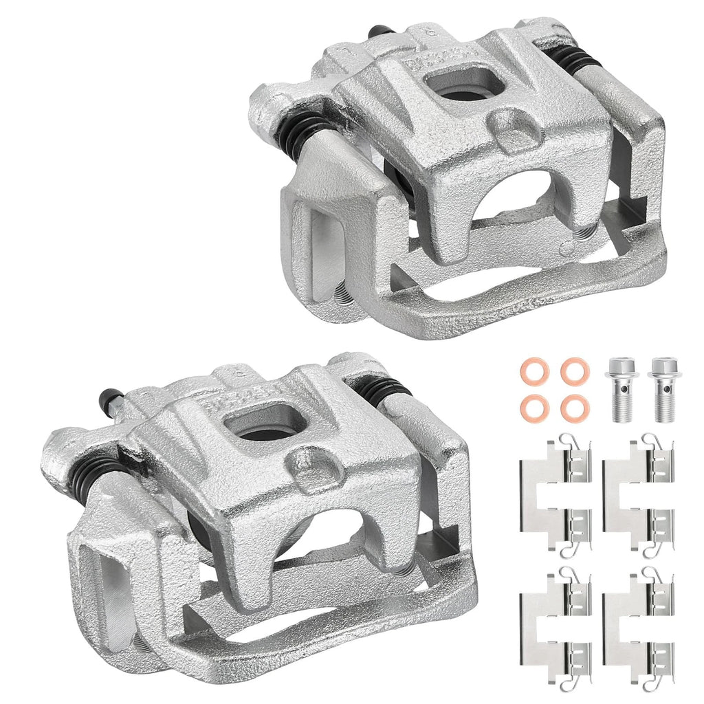 2x Rear Brake Calipers w/ Bracket for Toyota Highlander (2004–2007)