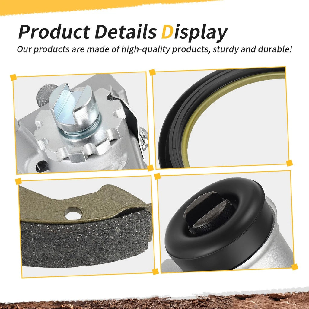 Front Brake Drum Hub Plate Shoes Kit for Honda Foreman 400 TRX400FW (1995–1998)