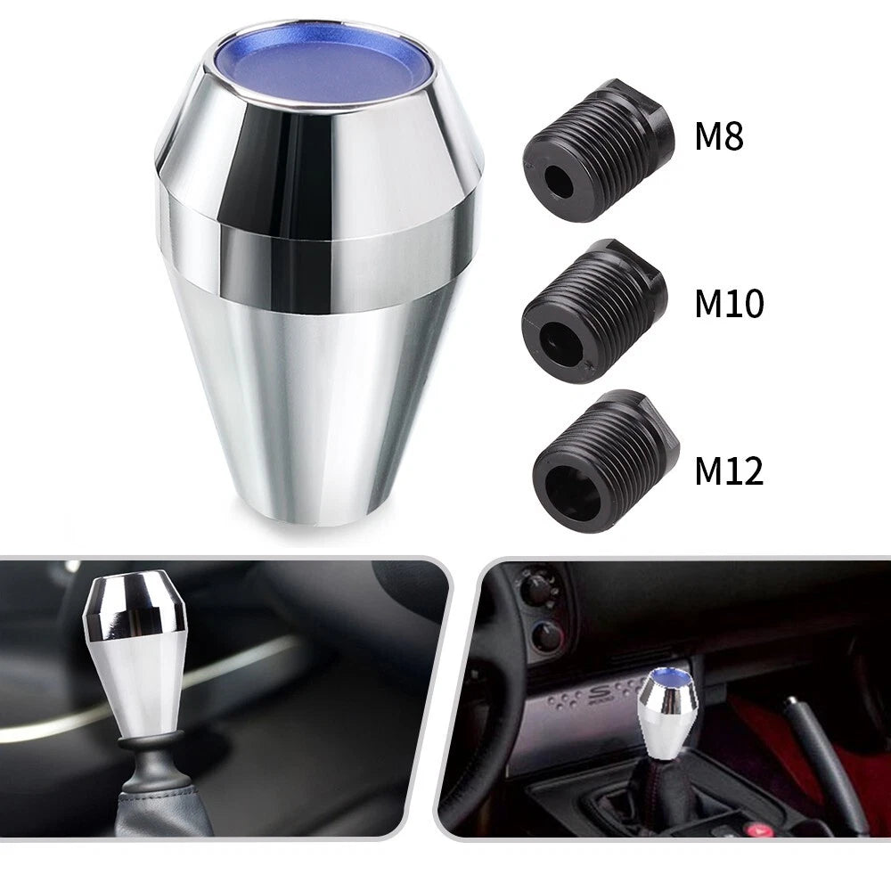 Aluminium Silver Gear Shift Knob for Universal Vehicles