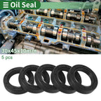 Set of 5 Oil Seal TG4 Lip Seal Ring NBR Rubber 30x45x10mm
