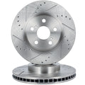 Front Drilled Slotted Brake Rotors for Toyota Corolla (2003–2008)