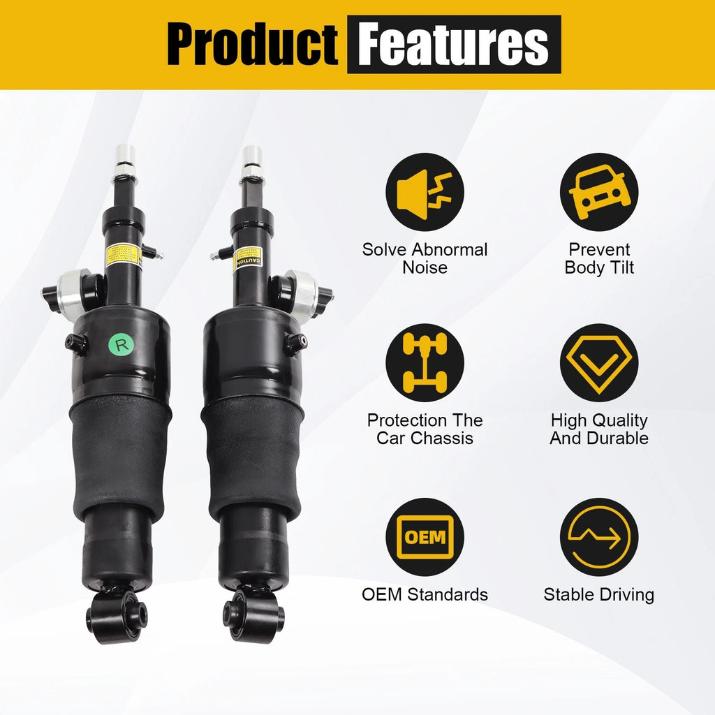 Pair Rear Air Suspension Shock Struts for Infiniti QX56 QX80 (2011–2021)