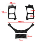 4 x Carbon Fiber Steering Wheel Cover Trim for Lexus IS250 NX200 300h