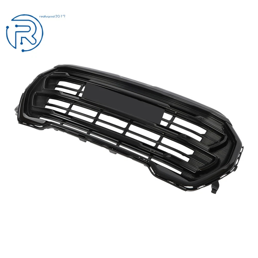 Front Bumper Grille for GMC Terrain AT4 (2022-2024) Glossy Black Plastic